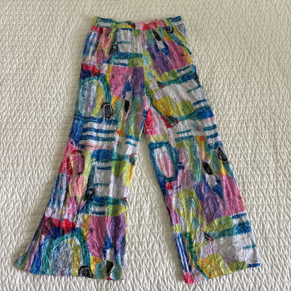 Vibrant Multicolor Wide Leg Jumpsuit - Picture 11 of 16